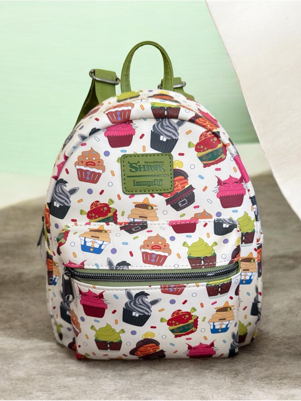 Loungefly Shrek cupcake mini backpack
